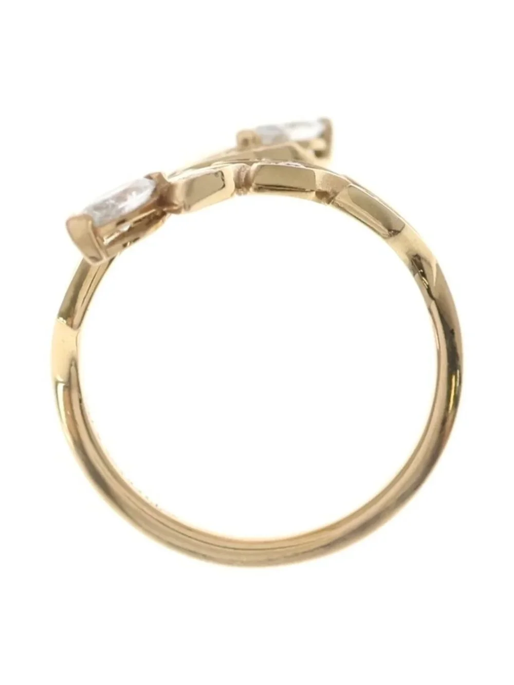 Tiffany & Co Victoria Vine Bypass Diamond Ring 18k Pink Gold